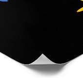 バードアニマルおもしろいドプンダークBG ポスター (角)