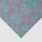 バードアラベスクボヘミアンボホターコイズパターン 薄葉紙 (詳細)