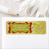 バードアンドズストライプホリデー差出人住所ラベル ラベル (インサイチュ)