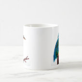 バードアートカラフルカワセミ コーヒーマグカップ (中央)