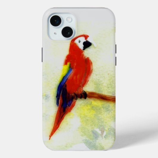 バードアートカラフルマカオパロット Case-Mate iPhoneケース (裏面)