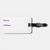 バードアートフローラハミングバードカスタム ラゲッジタグ (裏面横)