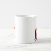 バードアートブラウンタウニーフール コーヒーマグカップ (中央)