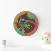 バードアート ラージ壁時計 (ホーム)