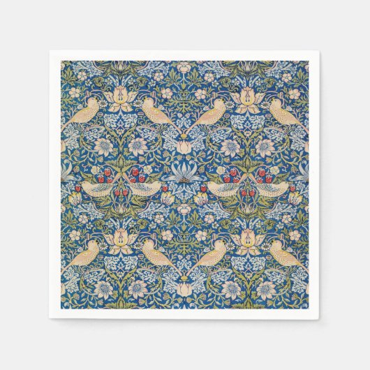 バードアールヌーボーデザインナプキンス スタンダードカクテルナプキン (正面)