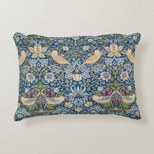 バードアールヌーボーデザイン アクセントクッション (正面)