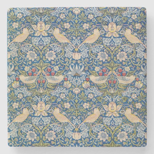 バードアールヌーボーデザイン ストーンコースター (正面)