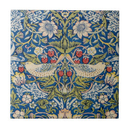 バードアールヌーボーデザイン タイル