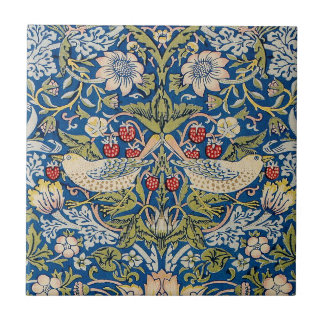 バードアールヌーボーデザイン タイル