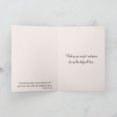 バードインザレイン悔やみや弔慰 カード (内部)