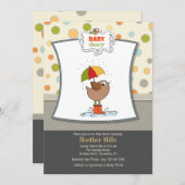 バードインブーツシャワー招待状 招待状 (正面/裏面)