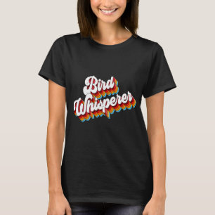 バードウィスパー野鳥観察ウォッチングレトロ Tシャツ