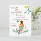 バードウィズシャームロック招待状 招待状 (スタンド正面)