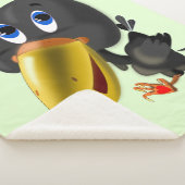 バードウィズハートギフトベビーシェルパブランケット シェルパブランケット (3/4)