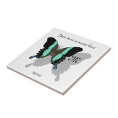 バードウィングバタフライシャドーモノグラム タイル (側面)