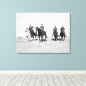 バードウィン大尉、バッファロー・ビル キャンバスプリント (インサイチュ (ウッドフロア))