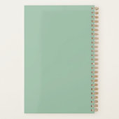 バードウォッチャーブルーオレンジグリーンが手足にスターリング プランナー手帳 (裏面)