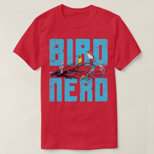 バードウォッチャー鳥の恋人1 Tシャツ (デザイン正面)