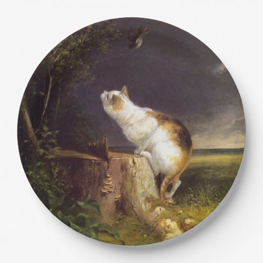 バードウォッチャー（ウィリアム・ホルブルック・ヒゲ） ペーパープレート (正面)