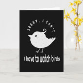 バードウォッチングおもしろいバーダー引用文 カード (黄色い花)