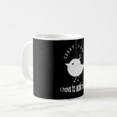 バードウォッチングおもしろいバーダー引用文 コーヒーマグカップ (正面左)