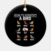 バードウォッチングが楽しくなる!鳥の識別グッズ セラミックオーナメント (裏面)