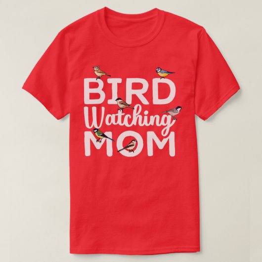 バードウォッチングママバードウォッチング野鳥観察1 Tシャツ (デザイン正面)