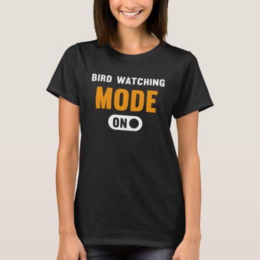 バードウォッチングモードオン Tシャツ (正面)