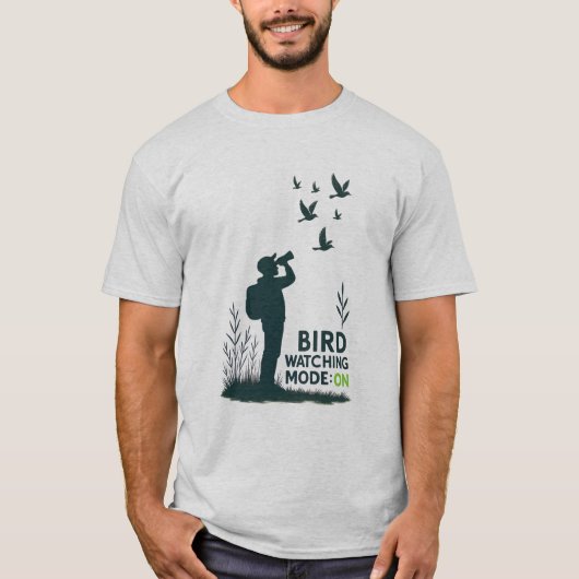 バードウォッチングモード：オン Tシャツ (正面)