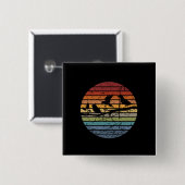 バードウォッチングレトロ 缶バッジ (正面&裏面)