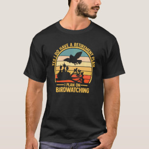 バードウォッチング双眼鏡野鳥観察ブックジャーナル検索 Tシャツ
