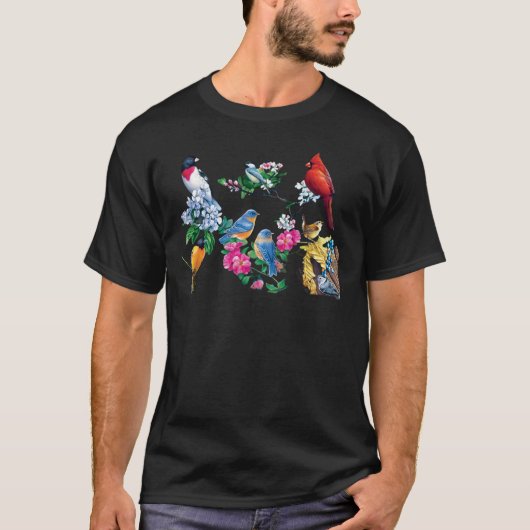 バードウォッチング好きな人向けTシャツ Tシャツ (正面)