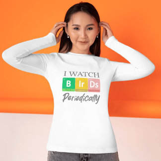 バードウォッチング好きへのプレゼント 周期表 パン  トライブレンドＴシャツ