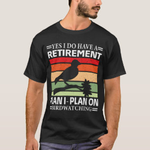 バードウォッチング野鳥観察ギフト Tシャツ