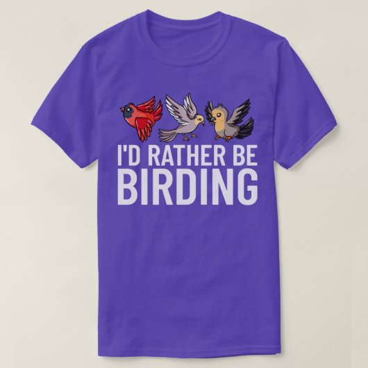 バードウォッチング野鳥観察双眼カメラ初心者5 Tシャツ (デザイン正面)
