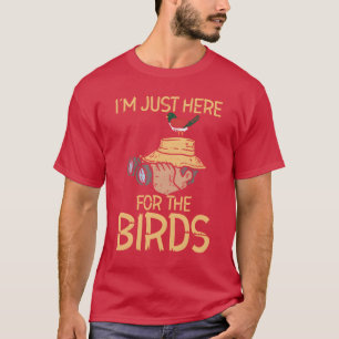 バードウォッチング野鳥観察双眼鏡鳥フェザーg tシャツ