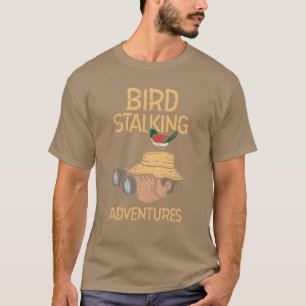 バードウォッチング野鳥観察双眼鏡鳥フェザーg tシャツ