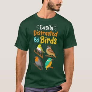 バードウォッチング野鳥観察鳥愛好家ギフト Tシャツ