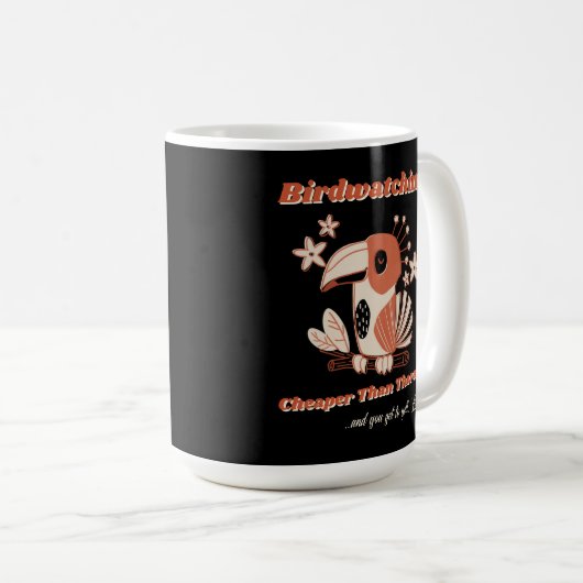 バードウォッチング…セラピーマグより安い コーヒーマグカップ (正面右)