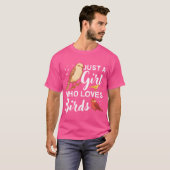 バードウォッチング バードウォッチャー 鳥好き 鳥見少年 Tシャツ (正面フル)