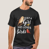 バードウォッチング バードウォッチャー 鳥好き 鳥見 Tシャツ (正面)