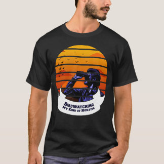 バードウォッチング 私の狩猟スタイル ヴィンテージギフト Tシャツ