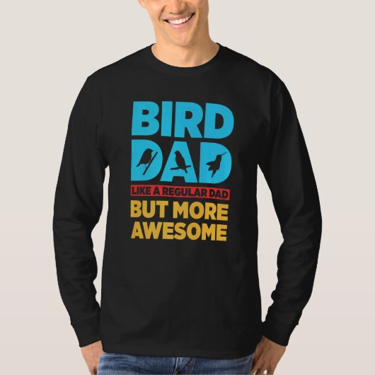 バードウォッチング 野鳥観察 鳥類学者 鳥 愛好家 Tシャツ (正面)