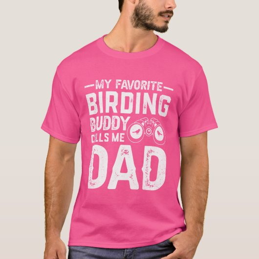 バードウォッチング 鳥好き 鳥見 野鳥観察 鳥類学者 ヴィンテージ Tシャツ (正面)