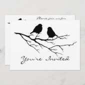 バードウォッチンバースデーパーティー招待状へ 招待状 (正面/裏面)