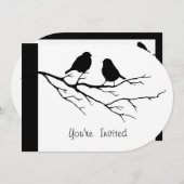 バードウォッチンバースデーパーティー招待状へ 招待状 (正面/裏面)
