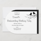 バードウォッチンバースデーパーティー招待状へ 招待状 (裏面)