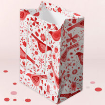 バードウォーター色の赤いクリスマスホリデー