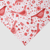 バードウォーター色の赤いクリスマスホリデー 薄葉紙 (詳細)