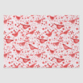 バードウォーター色の赤いクリスマスホリデー 薄葉紙 (正面)